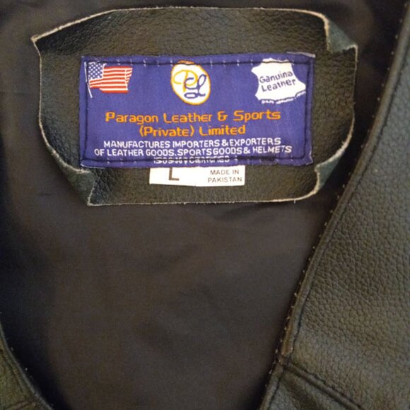 Paragon Leather & Sports Limited Women's Black Genuine Leather Vest Slze Large - Picture 9 of 12